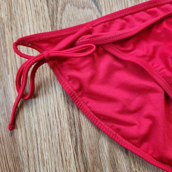 No Boundaries NB String Bikini Bottoms Women's Size XL Mix Match Red Swimwear - Picture 2 of 7